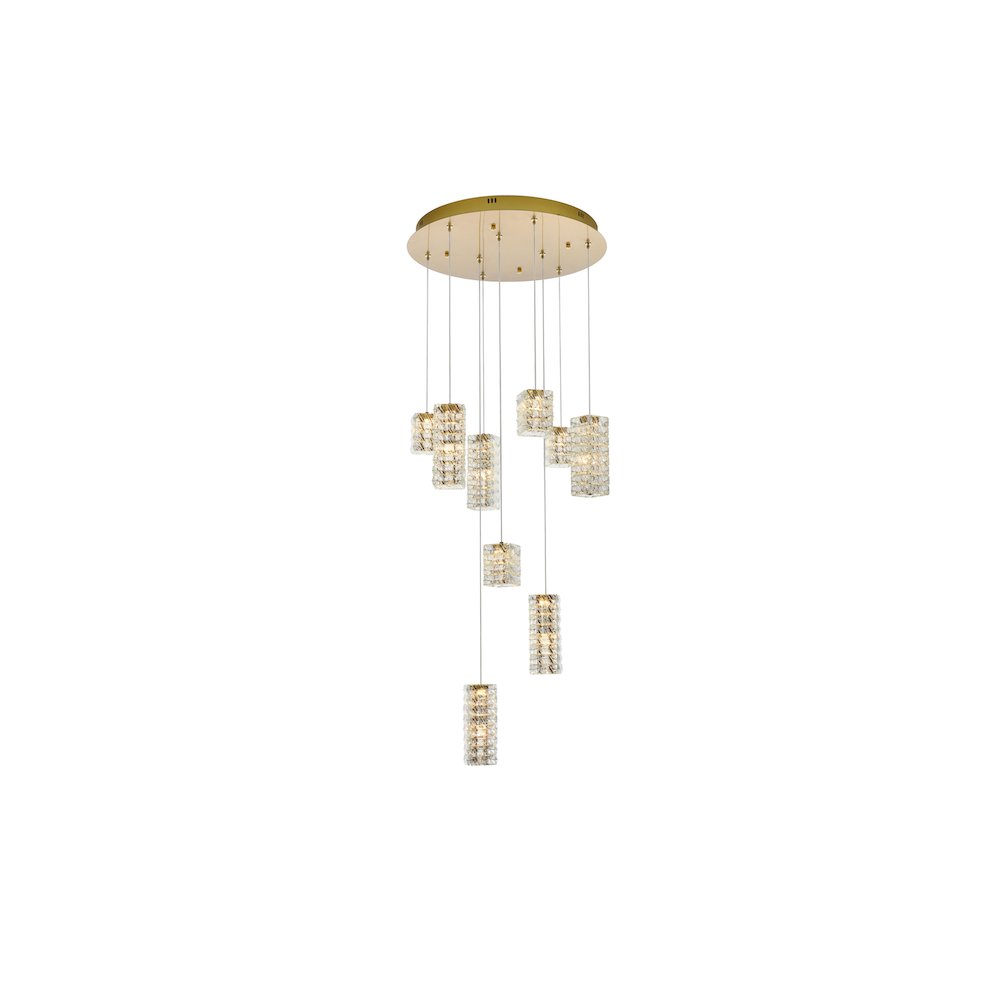 Aston 24 inch LED Pendant in Satin Gold