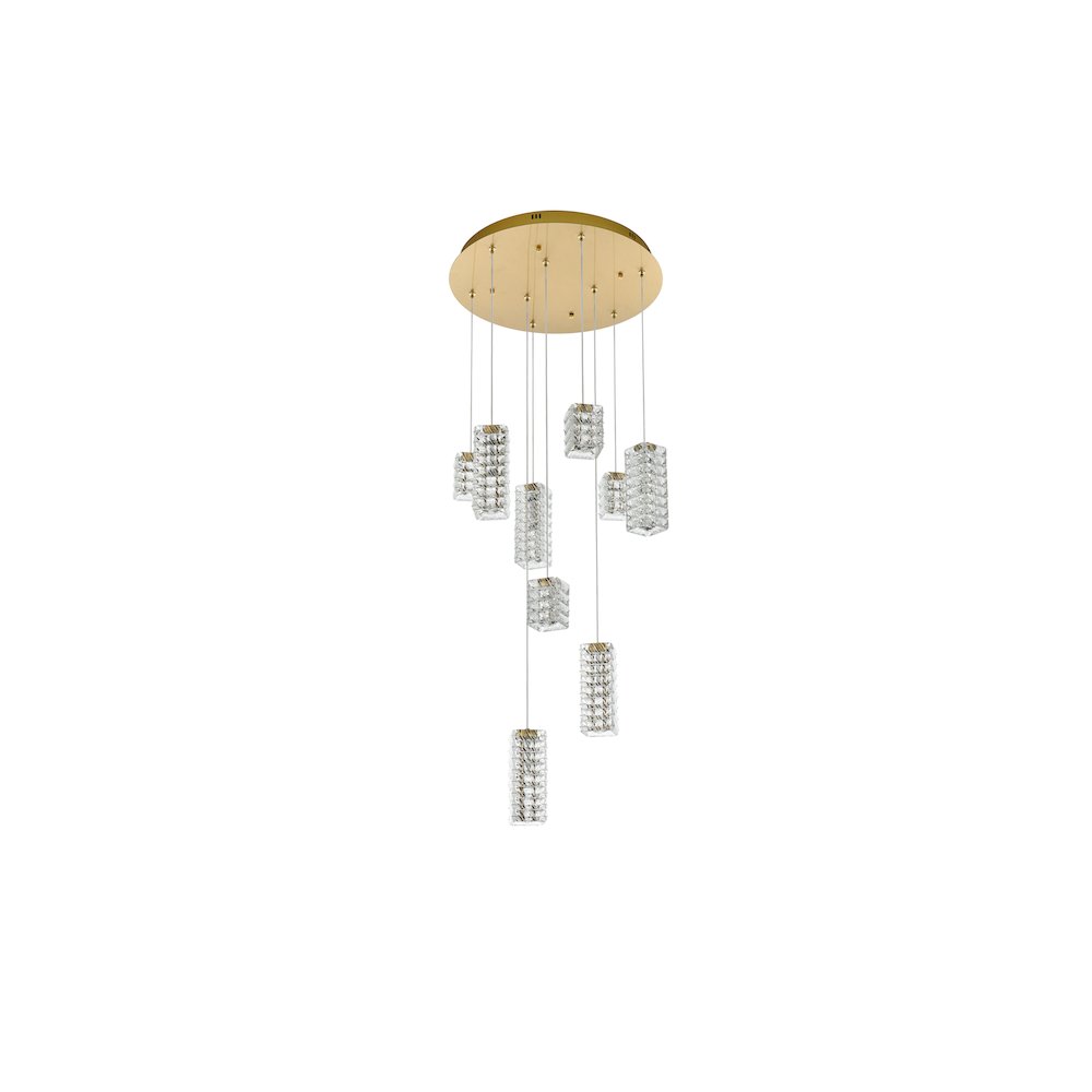 Aston 24 inch LED Pendant in Satin Gold