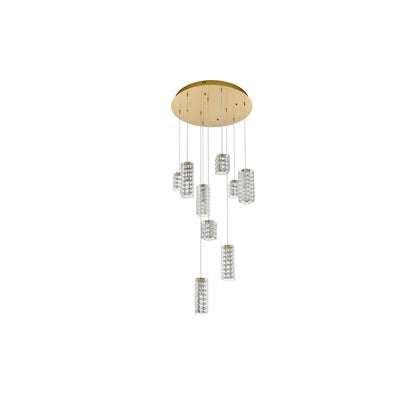 Aston 24 inch LED Pendant in Satin Gold