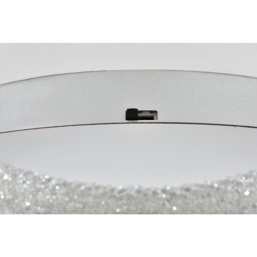 Bowen 26 inch Adjustable LED Flush Mount in Chrome