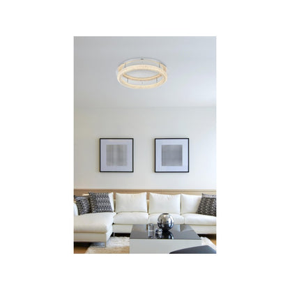 Bowen 29.5 inch LED Flush Mount in Chrome