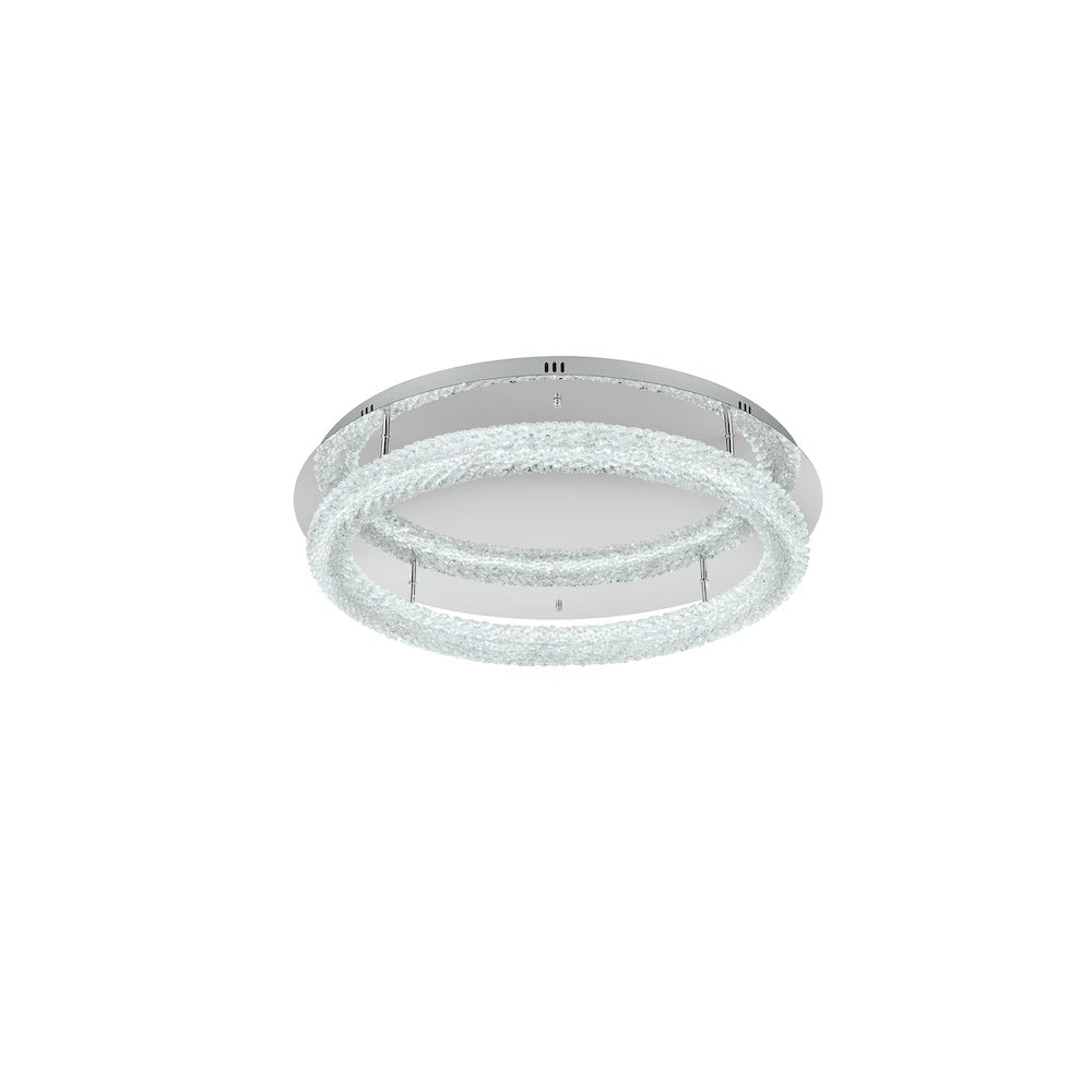 Bowen 29.5 inch LED Flush Mount in Chrome