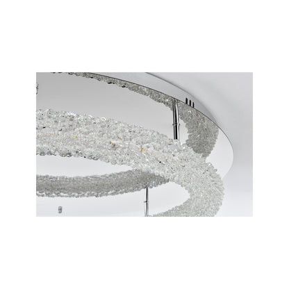 Bowen 29.5 inch LED Flush Mount in Chrome