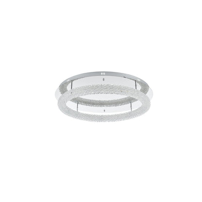 Bowen 29.5 inch LED Flush Mount in Chrome
