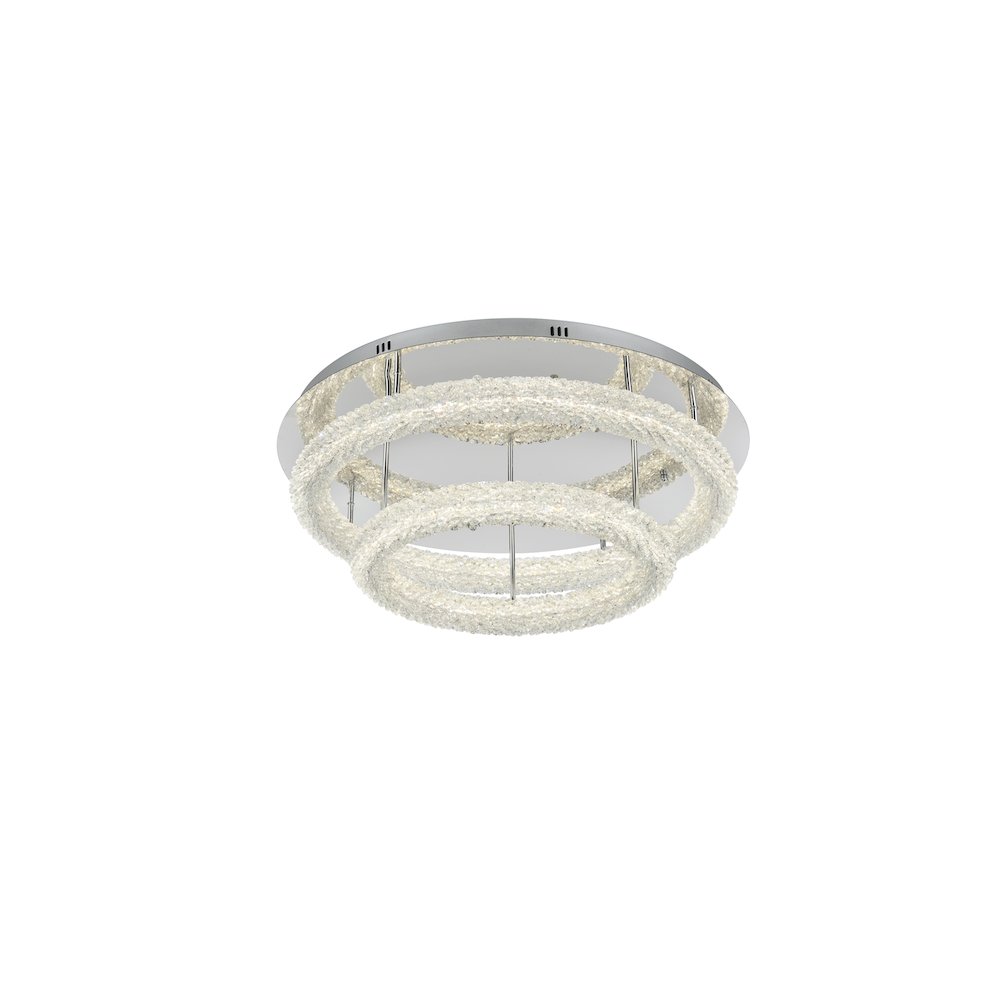 Bowen 29.5 inch LED Flush Mount in Chrome