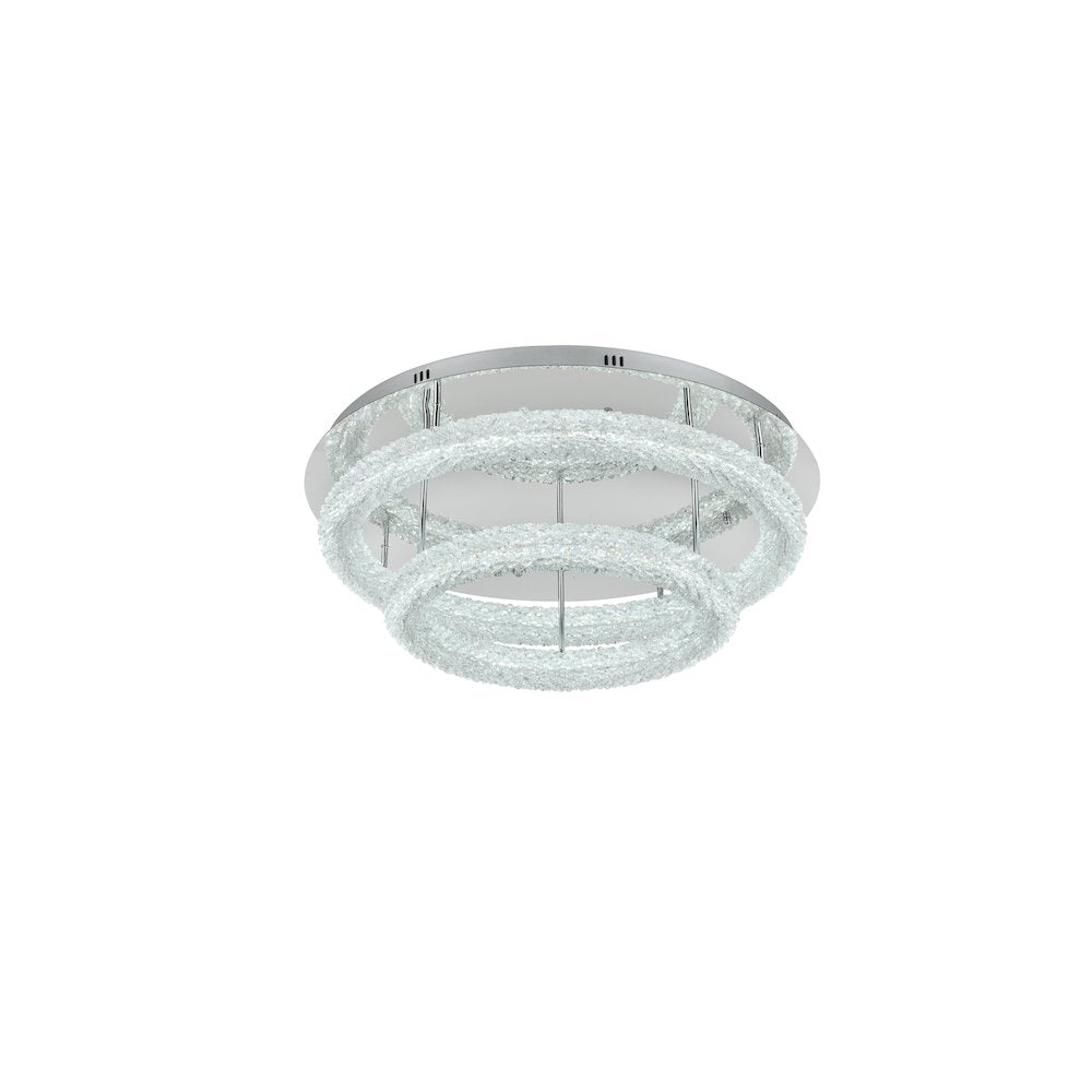 Bowen 29.5 inch LED Flush Mount in Chrome