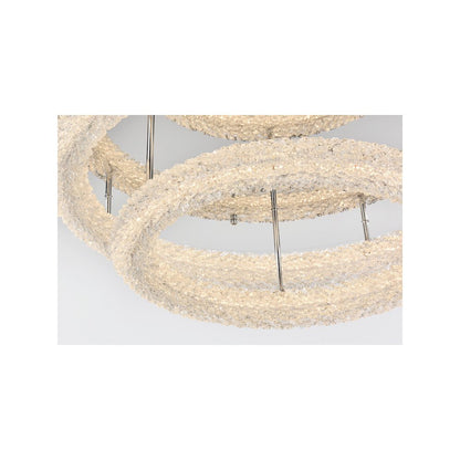 Bowen 29.5 inch LED Flush Mount in Chrome