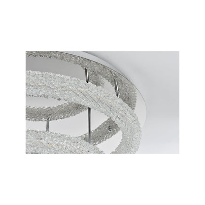 Bowen 29.5 inch LED Flush Mount in Chrome