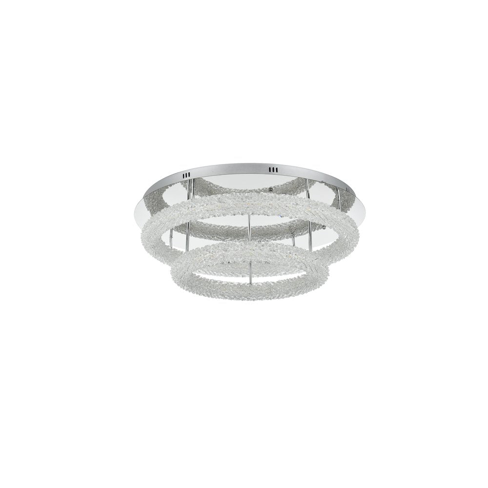 Bowen 29.5 inch LED Flush Mount in Chrome