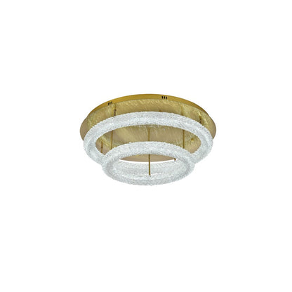Bowen 29.5 inch LED Flush Mount in Satin Gold