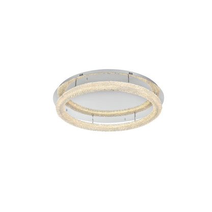 Bowen 33.5 inch LED Flush Mount in Chrome