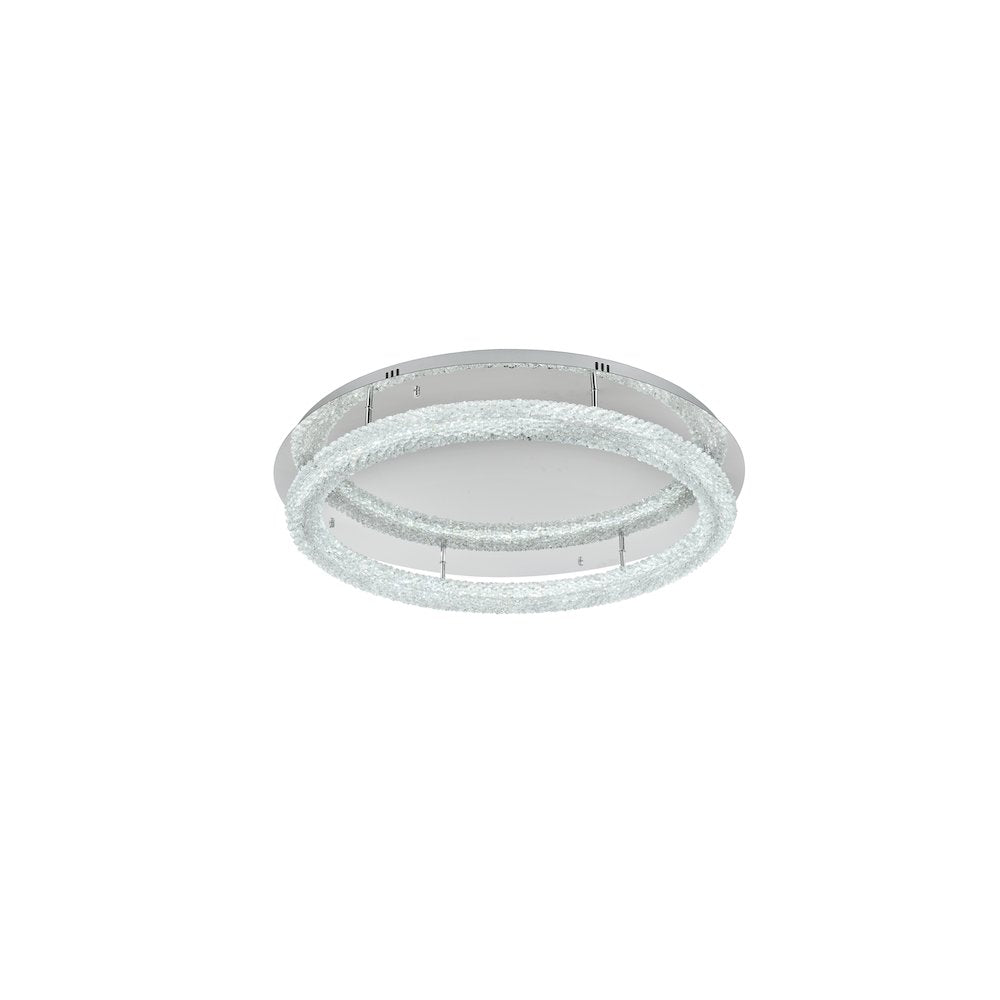 Bowen 33.5 inch LED Flush Mount in Chrome