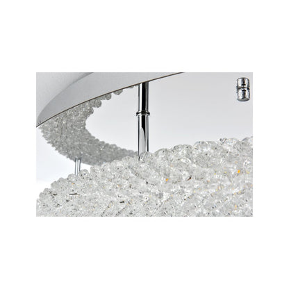 Bowen 33.5 inch LED Flush Mount in Chrome
