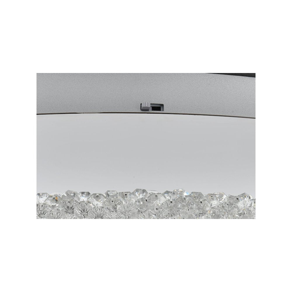 Bowen 33.5 inch LED Flush Mount in Chrome