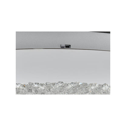 Bowen 33.5 inch LED Flush Mount in Chrome