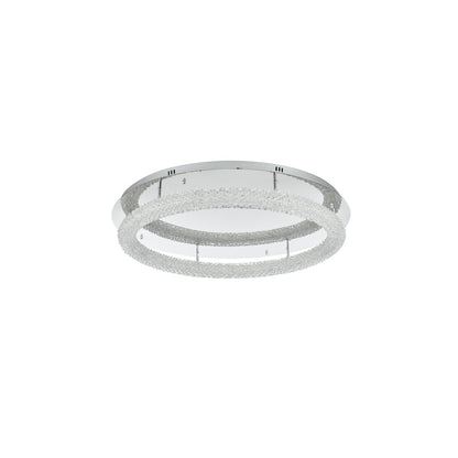 Bowen 33.5 inch LED Flush Mount in Chrome