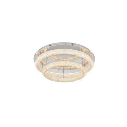 Bowen 33.5 inch LED Flush Mount in Chrome