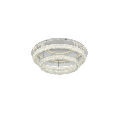 Bowen 33.5 inch LED Flush Mount in Chrome