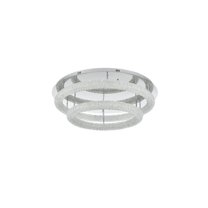 Bowen 33.5 inch LED Flush Mount in Chrome