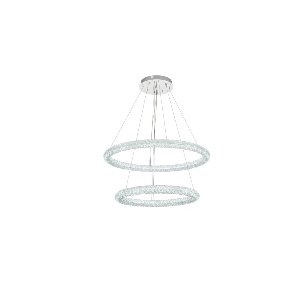 Bowen 35.5 inch LED chandelier in chrome