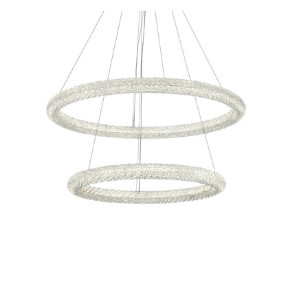 Bowen 35.5 inch LED chandelier in chrome