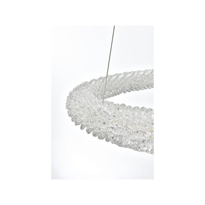 Bowen 35.5 inch LED chandelier in chrome