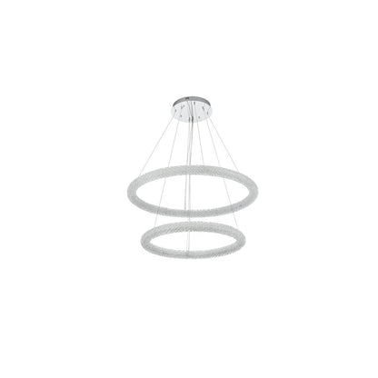 Bowen 35.5 inch LED chandelier in chrome