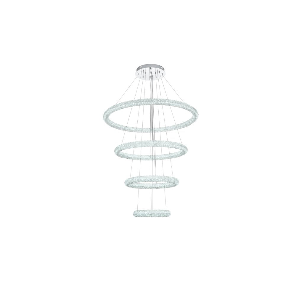 Bowen 42 inch LED chandelier in chrome