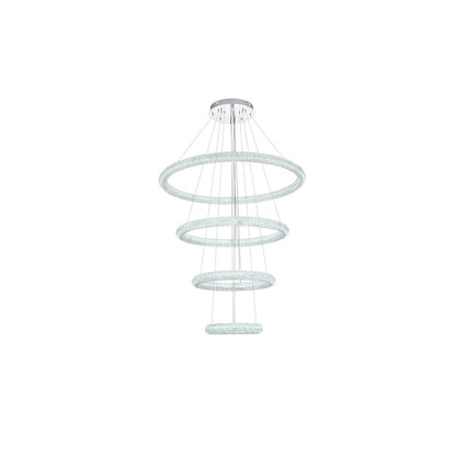 Bowen 42 inch LED chandelier in chrome