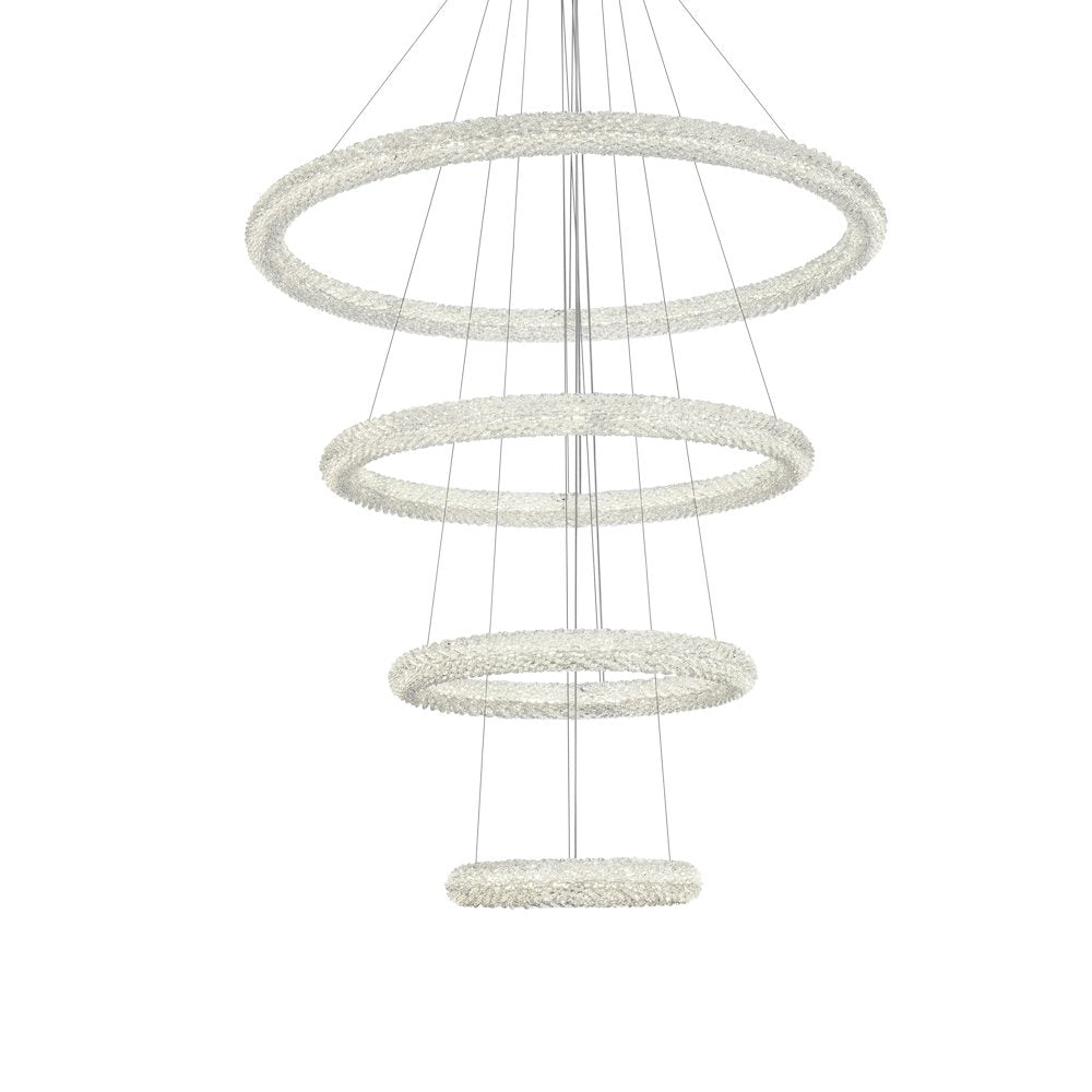 Bowen 42 inch LED chandelier in chrome