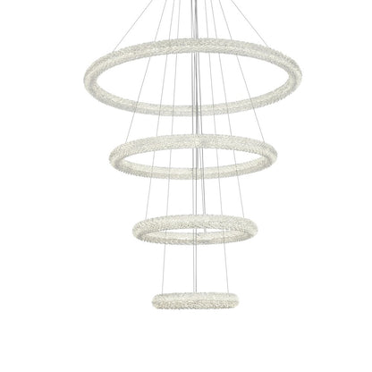 Bowen 42 inch LED chandelier in chrome