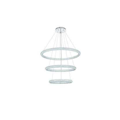 Bowen 42 inch LED chandelier in chrome