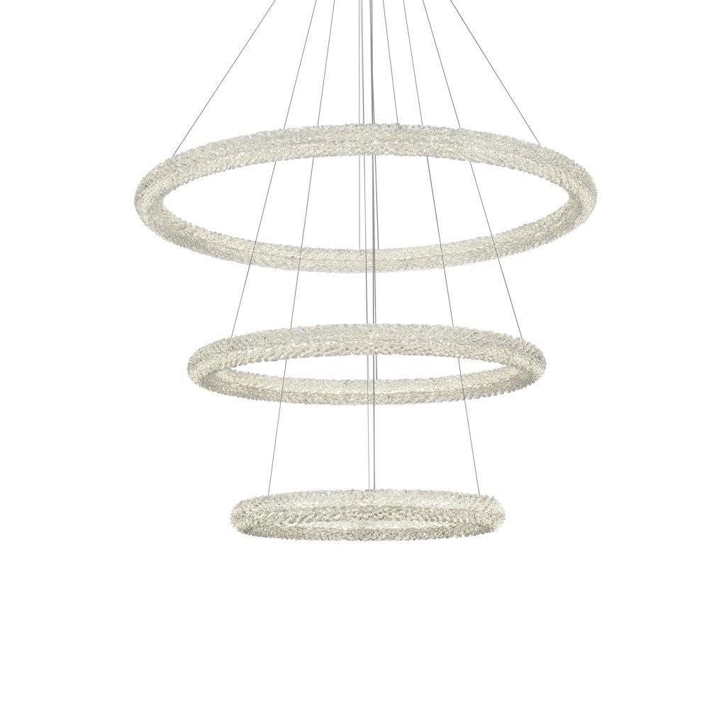 Bowen 42 inch LED chandelier in chrome