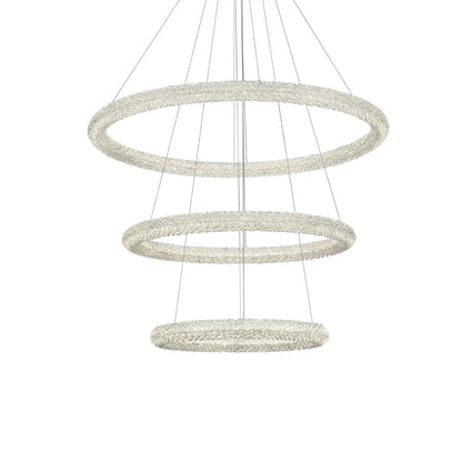 Bowen 42 inch LED chandelier in chrome
