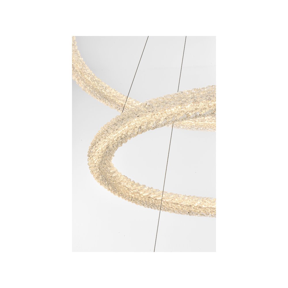 Bowen 42 inch LED chandelier in chrome