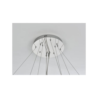 Bowen 42 inch LED chandelier in chrome