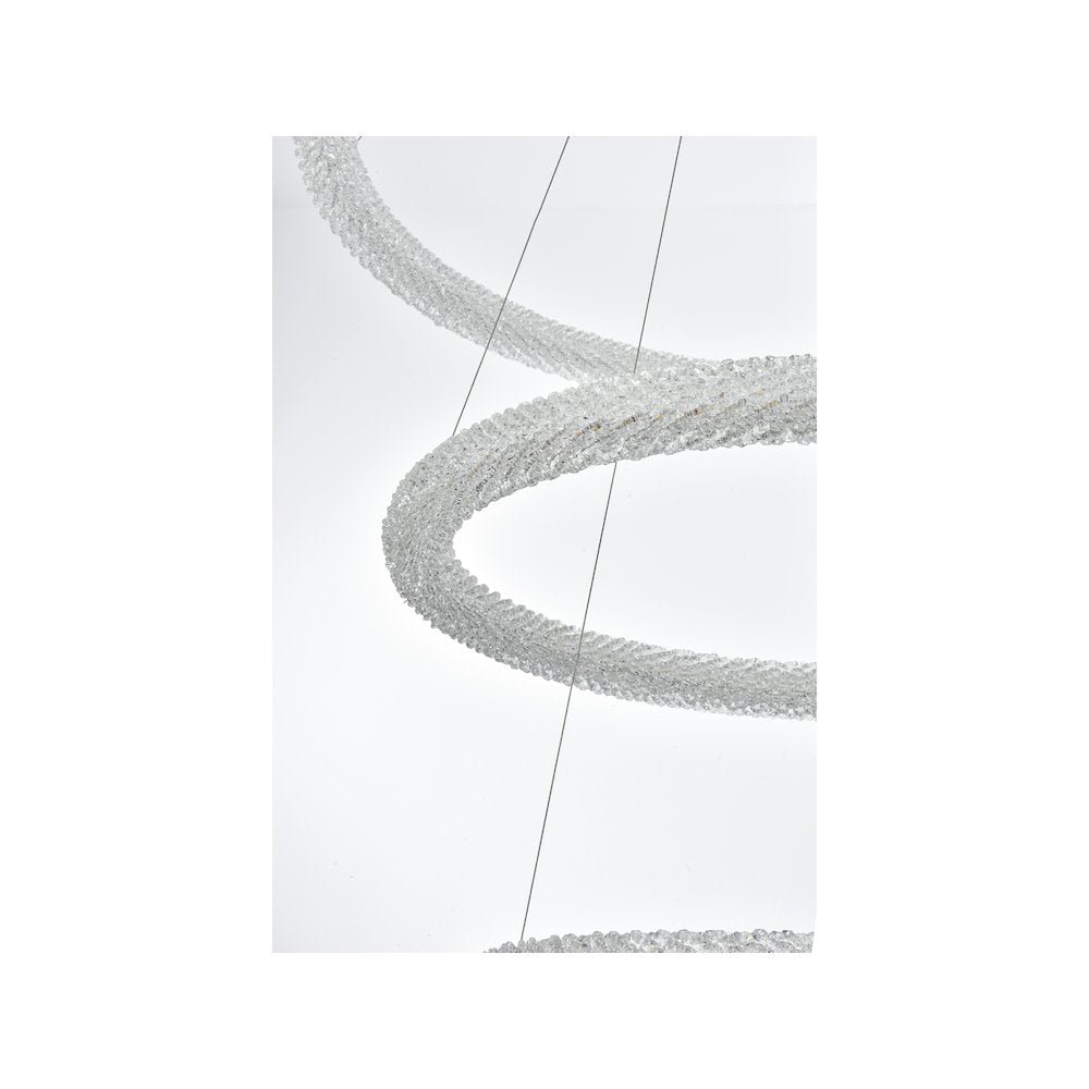 Bowen 42 inch LED chandelier in chrome