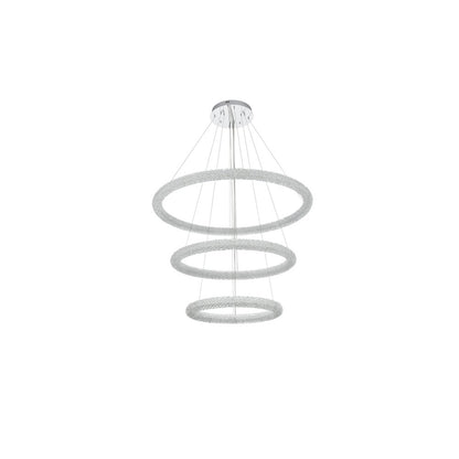 Bowen 42 inch LED chandelier in chrome