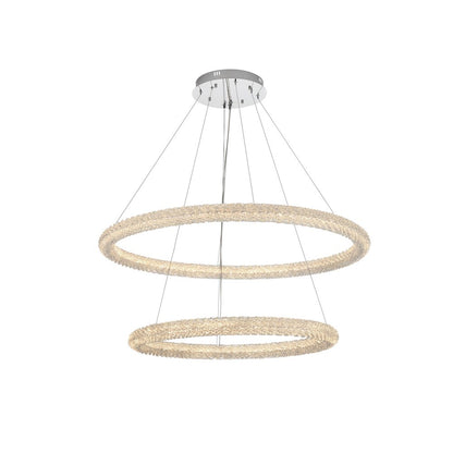 Bowen 42 inch LED chandelier in chrome