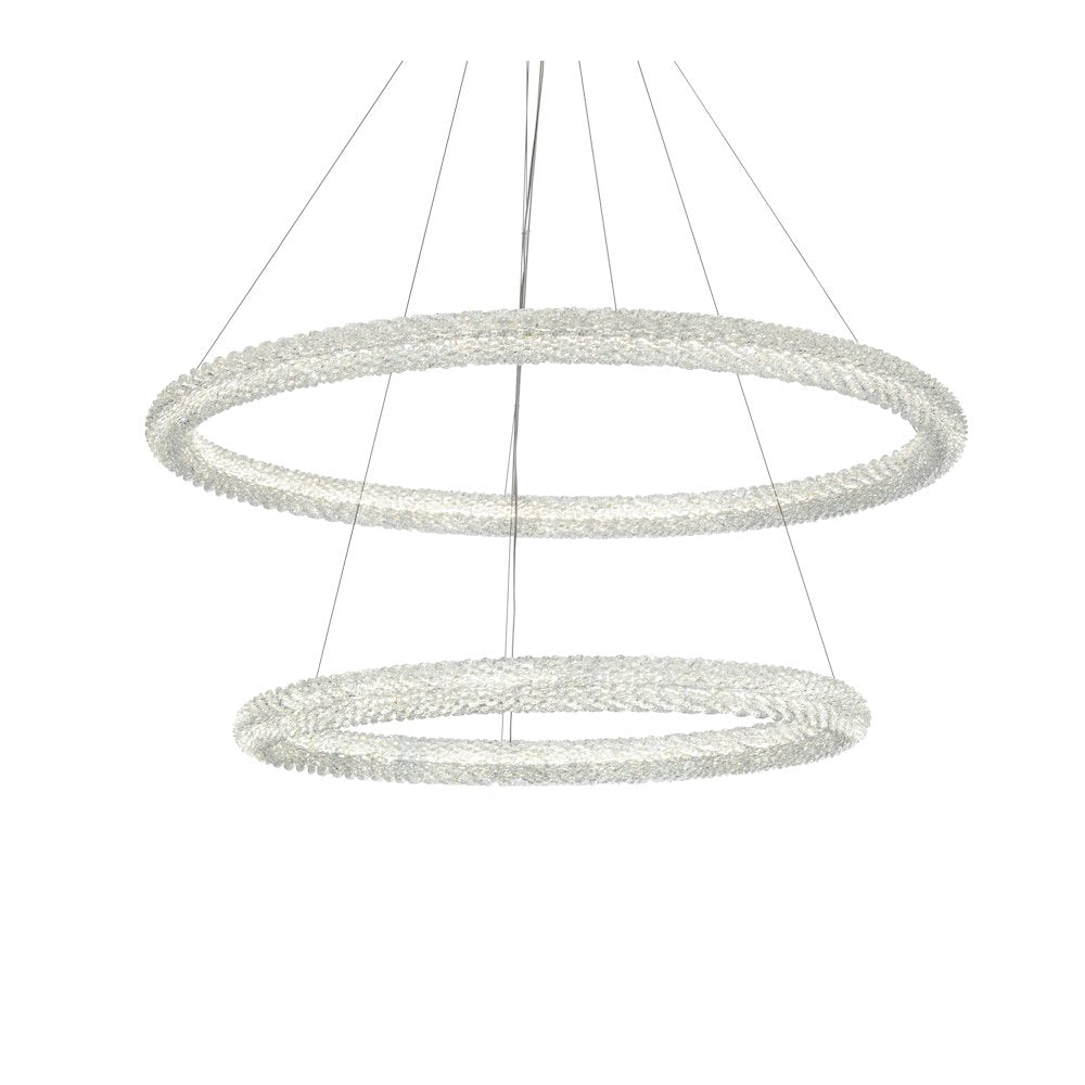Bowen 42 inch LED chandelier in chrome