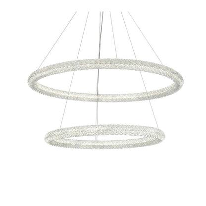 Bowen 42 inch LED chandelier in chrome