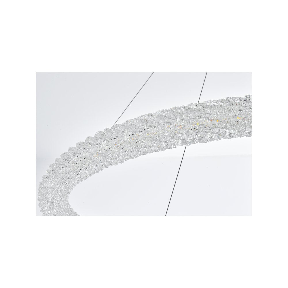 Bowen 42 inch LED chandelier in chrome