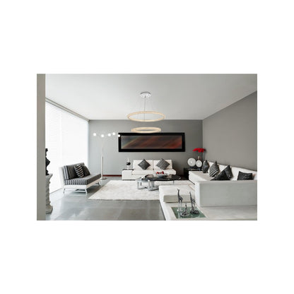 Bowen 42 inch LED chandelier in chrome