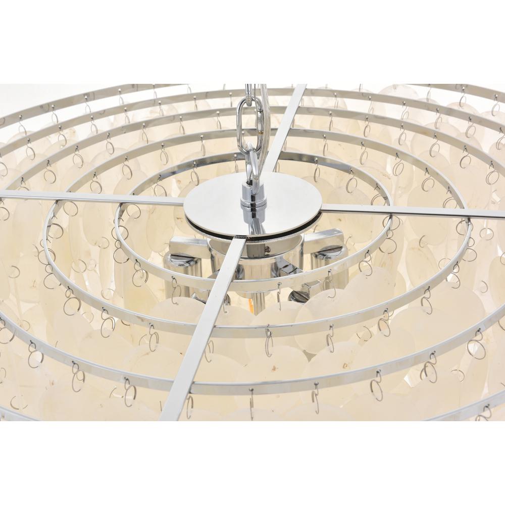 Selene 6 light Chrome Pendant