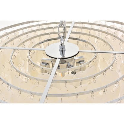 Selene 6 light Chrome Pendant