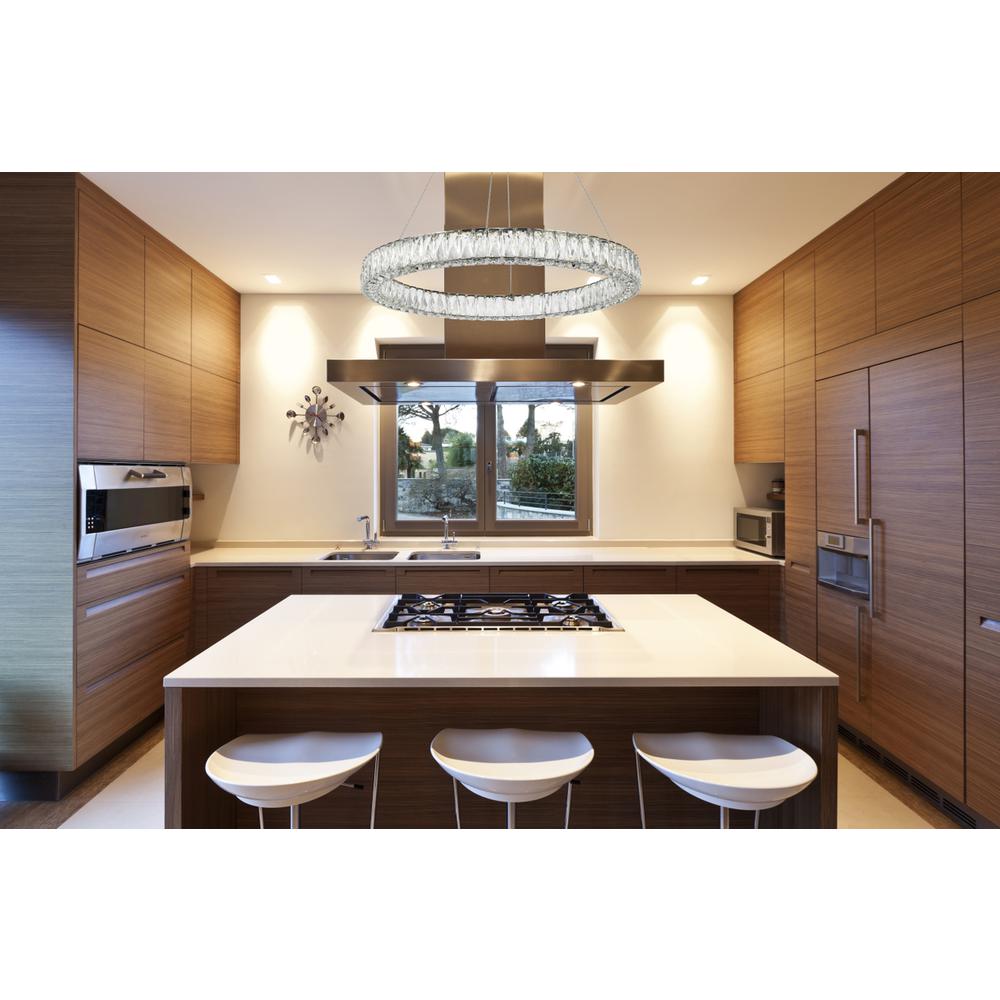 Monroe Integrated LED chip light Chrome Chandelier Clear Royal Cut Crystal
