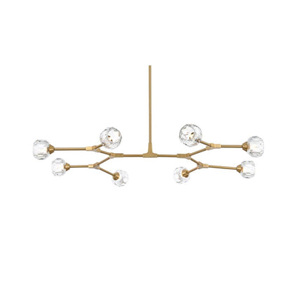 Zayne 8 Light Pendant in Gold