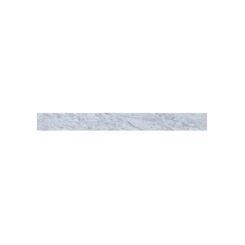 40 inch backsplash in carrara white