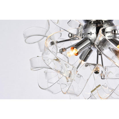 Ritz 4 Light Chrome Flush Mount, Wall Sconce