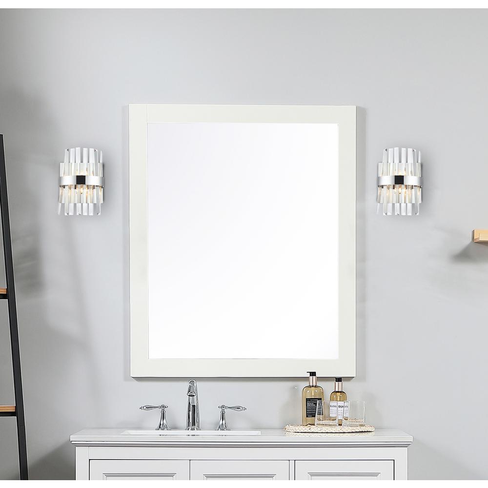 Serephina 8 inch crystal bath sconce in chrome